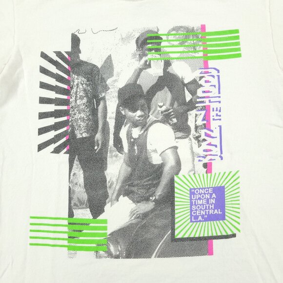 Boyz N The Hood Shirt Men Medium White Movie Logo Graphic Tee Short Sleeve Adult - Picture 2 of 13